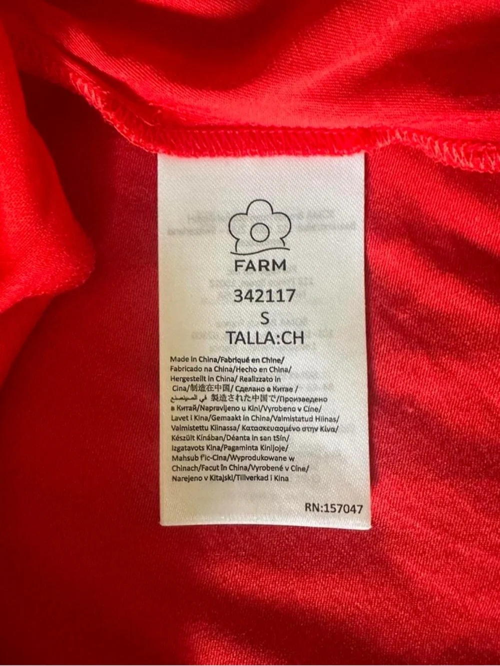 Red FARM RIO SIZE SMALL DRESS - Picture 6 of 7